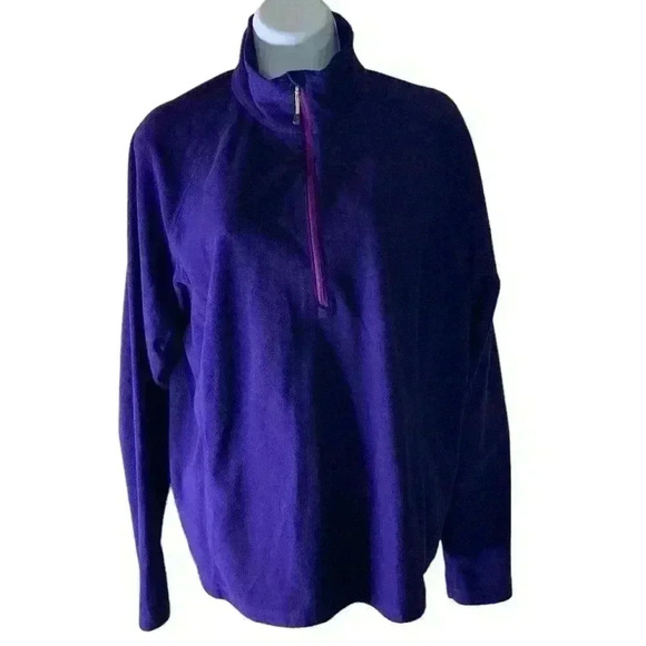 Eddie Bauer Fleece 3/4 Zip Women's Size X-Large Pull-Over Jacket - Picture 1 of 10